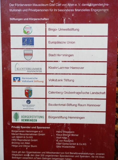 Wir Bürger danken dem Förderverein und allen Beteiligten für die Erhaltung des Denkmals.