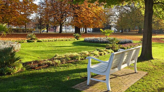 Im Schlossgarten. Foto: Helmut Kuzina