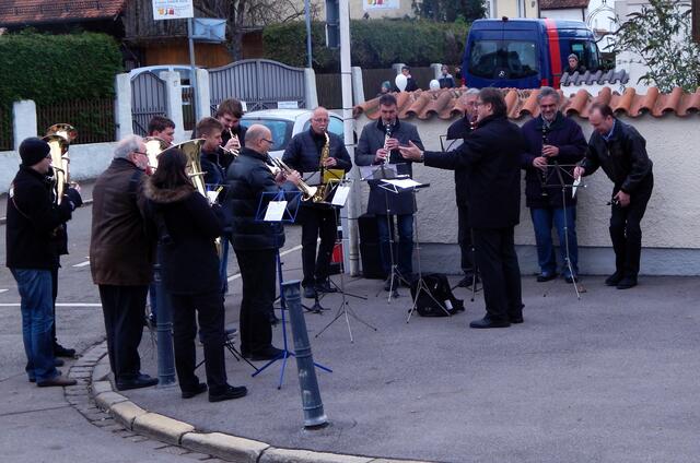 Die Stadtkapelle ist aufgestellt