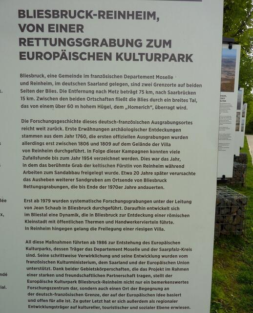 Wichtige Information über den Kulturpark