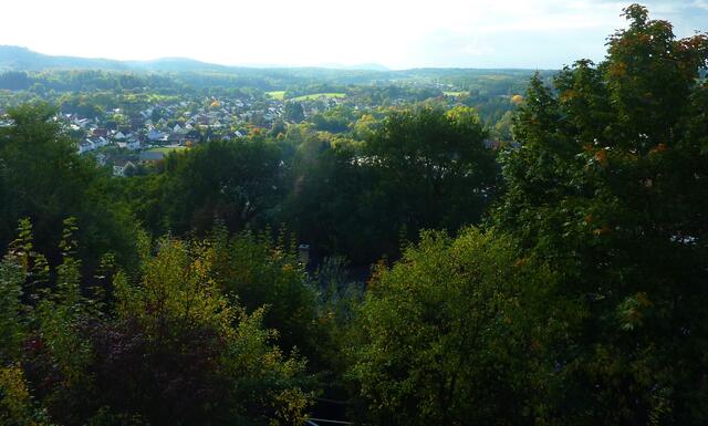 Aussicht von der Burg ins Land