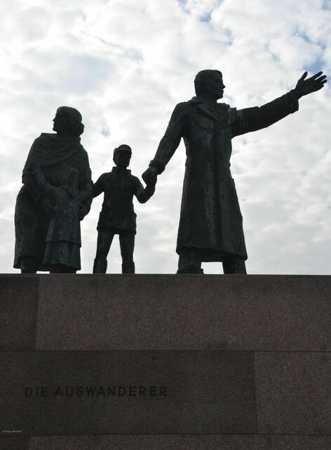 Auswanderer-Denkmal in Bremerhaven (Foto: Katja Woidtke)