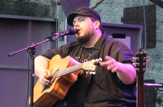 Mathias Kellner auf dem Neusässer Stadtfest