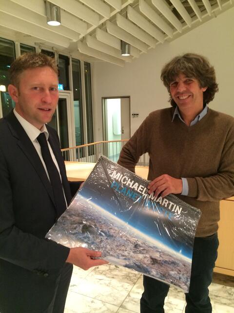 Michael Martin (r.) kam mit "Planet Wüste" in die Stadthalle