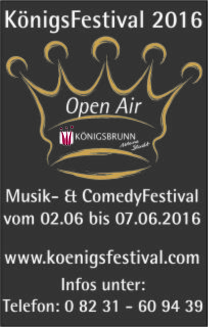 Poster KönigsFestival 2016