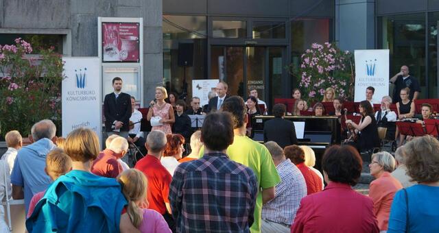 Am Rathaus wurde die lange Museumsnacht eröffnet