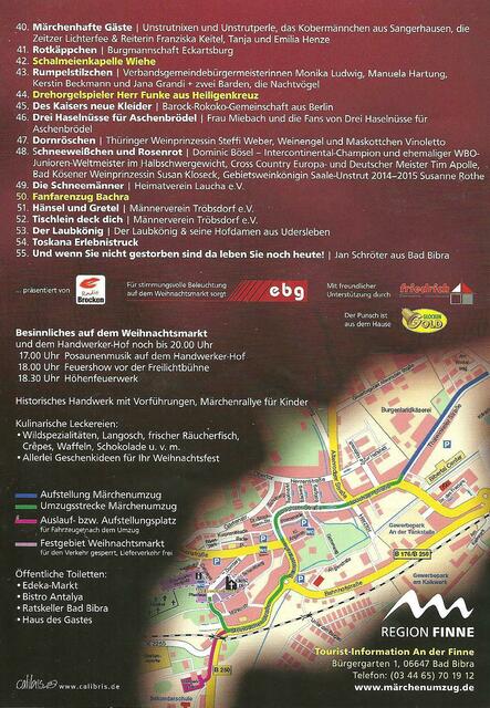 Die Märchen in der Reihenfolge des Umzuges - Der Bad Bibraer Märchenumzug am 12.12.2015 !