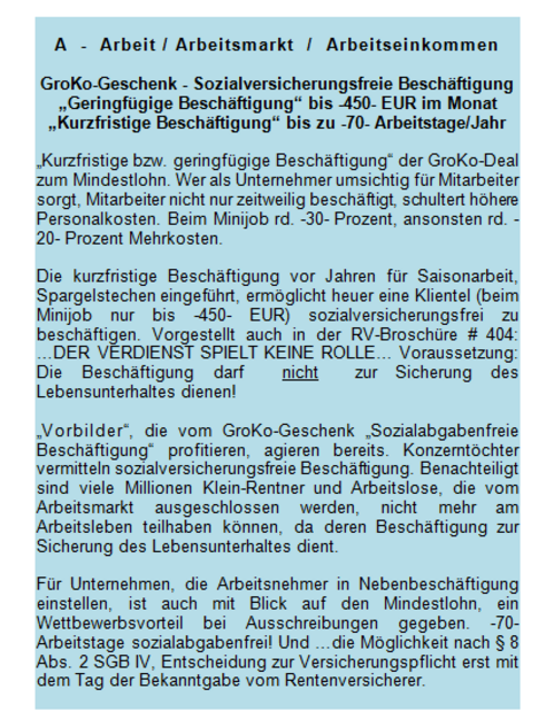 Foto -5- A-Arbeit "GroKo-Geschenk"