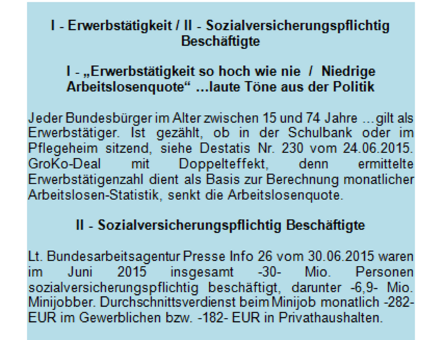 Foto -6- A-Arbeit "Erwerbstätige oder Sozialversicherte"