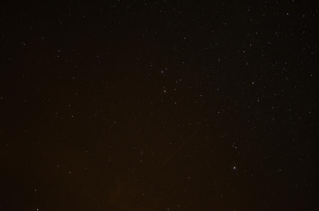 Aus dieser Richtung  - Gemini /Zwillinge - sollen heute die Spurenzeichner Geminiden kommen