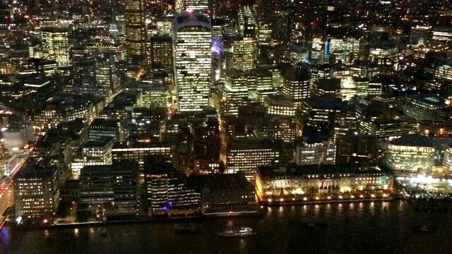 London at night