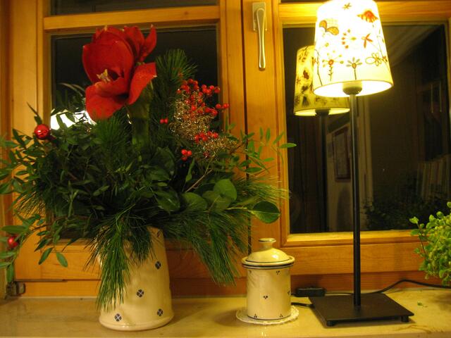 Ein Weihnachtsstrauß, der mir so gefallen hat...Danke, mein liebes Mädchen! (Foto 2014)