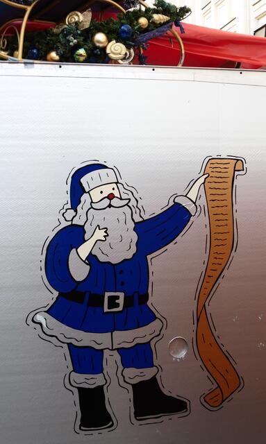 Der Weihnachtmann macht blau...