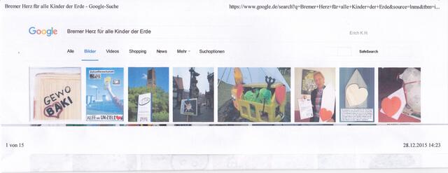 Anlage 1: GEWOBAKI, Zukunftswerkstatt UNSERE SCHULE, Bremer Schulturm Vahr, BAKI-Plakat "Immer lebe die Sonne!" auf dem Bremer Marktplatz, GRÜNHOLDE im goldenen Haus mit Herz, die vermutlich größte BAKI-Auszeichnung "Haus mit Herz" der Welt, BAKI-Auszeichnung für das Pressehaus Bremen (s. Anlage 2), Bremer Schultaube überbringt eine BAKI-Auszeichnung "Haus mit Herz" | Foto: GOOGLE