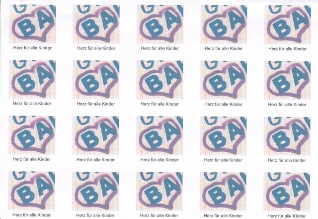 Bremer Herz für alle Kinder der Erde - Motiv für eine Briefmarke "Bremer Bildungsidee" (s. GOOGLE)