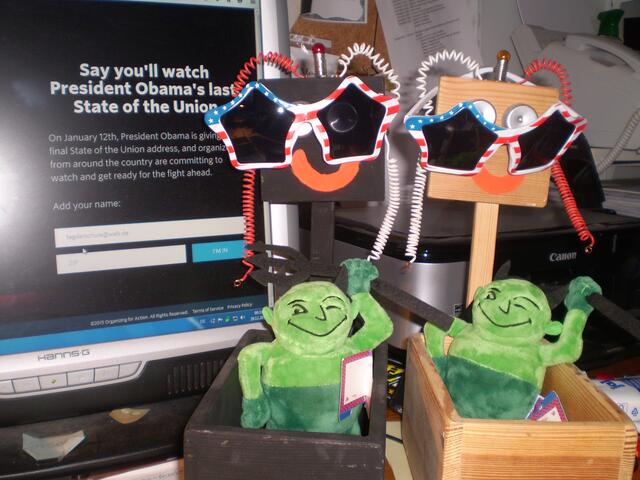 Bremen, 29. Dezember 2015: die beiden Obama-BAKI mit GRÜNHOLD vor der Bitte aus Amerika