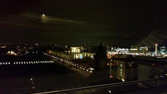 Der Mond zeigt sich auch