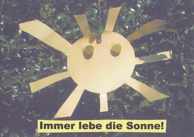 Das ist die Sonne mit den BAKI-Augen aus der Bremer Schule.