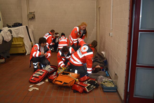 Sanitätsfortbildung mit Fallbeispielen; © F. Hentschel/DRK Laatzen