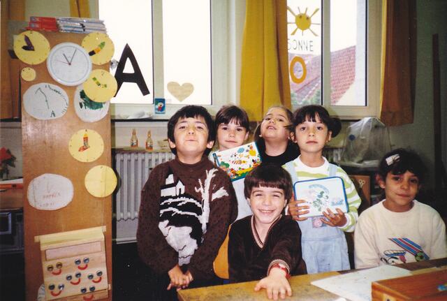 Sprachanfänger (vor etwa 25 Jahren) in der Schule 003 in Bremen (s. http://www.schule-alter-postweg.de )