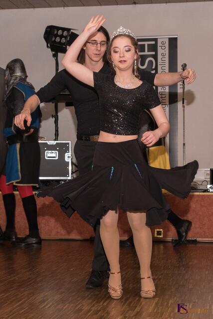 ORCC 2016 - Ihre Lieblichkeit Pinzessin Franziska II und Prinz Jakob I. beim Tanz zum S/W-Ball