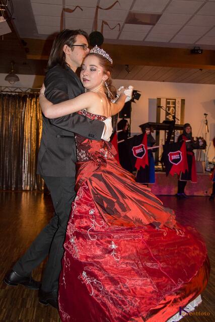 ORCC 2016 - Ihre Lieblichkeit Pinzessin Franziska II und Prinz Jakob I. beim Tanz zum S/W-Ball