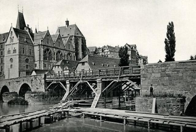 Weidenhäuser Brücke kurz vor Abriss und Neuerstellung 1892