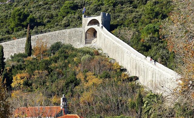 Die Mauer in Veliki Ston