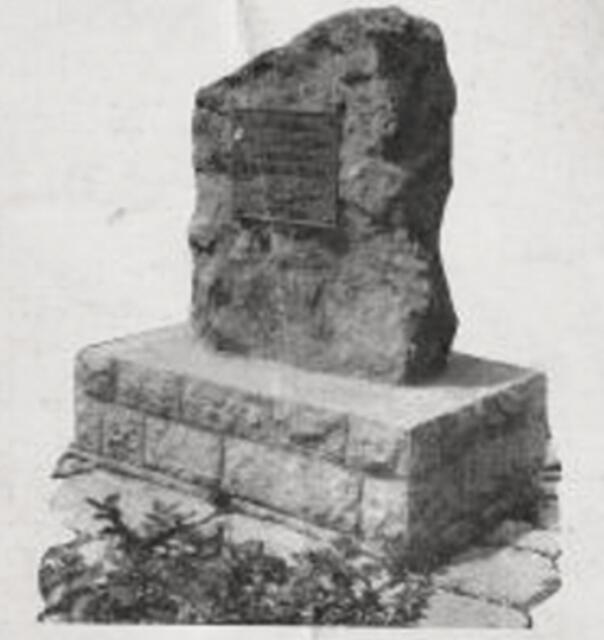 Gedenkstein des 2.Thüringer Feldartillerie Regiment Nr.55 ind naumburg, 1939 (Standort unbekannt)
