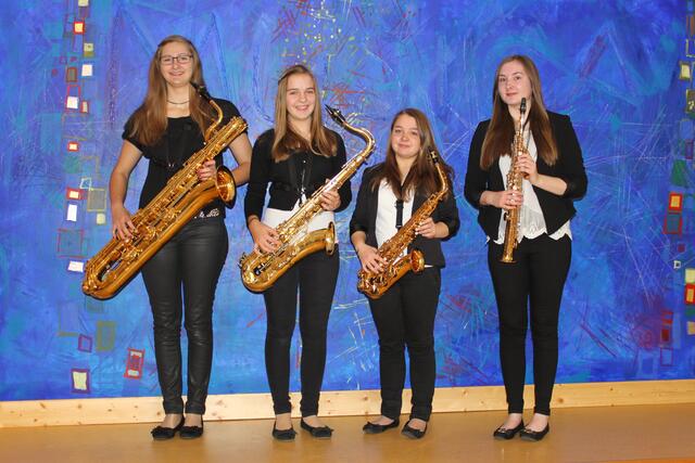 "Girls 4 Sax." wurden mit 94 Punkten und der Weiterleitung zum Landeswettbewerb belohnt.
