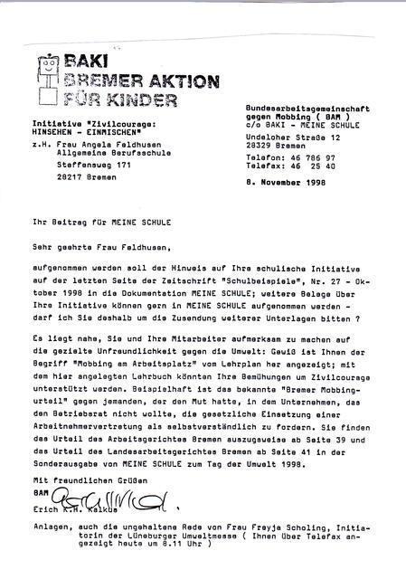 Seite 6 aus dem NACHDRUCK der BAKI-Dokumentation "18. November 1941 - 18. November 2001" zum 27. Januar 2016