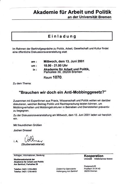 Seite 12 aus dem NACHDRUCK der BAKI-Dokumentation "18. November 1941 - 18. November 2001" zum 27. Januar 2016 | Foto: Universität Bremen