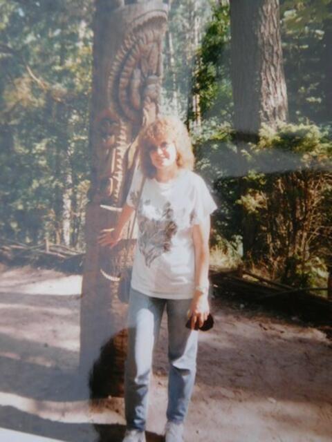 Astrid Günther auf dem Hexenberg