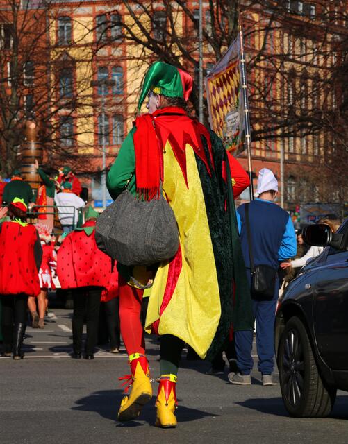 Ein Clown auf solo Tour.