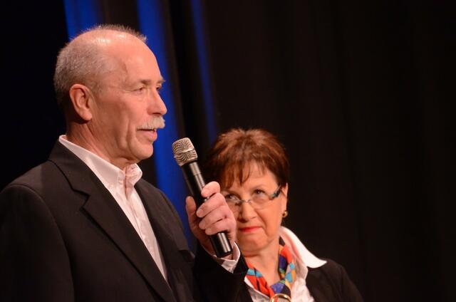 musikschulegeburtstag: Uwe Witte und Evelyn Jagstaidt