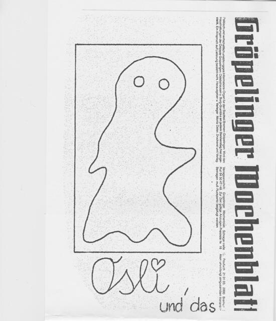 Dokumentation "Osli, und das Gröpelinger Wochenblatt", Seite 1