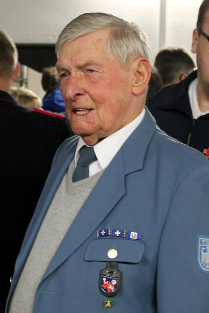 Wie bei jeder Versammlung war natürlich auch das "THW-Urgestein" Hans Fecke dabei.