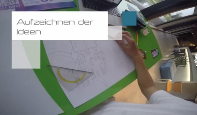 Ideen werden zu Papier gebracht