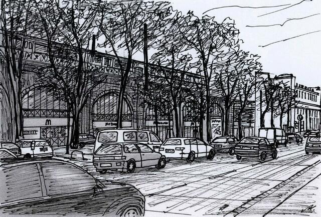 U6, Alserstraße. Von Maxi Herta Altrogge.