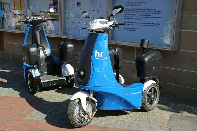 Stehroller in der Altstadt