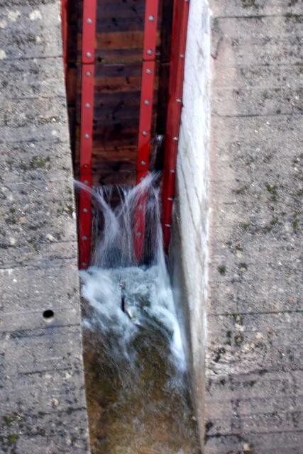 An dem Notablass steht das Wasser ca. 1,5 Meter hoch