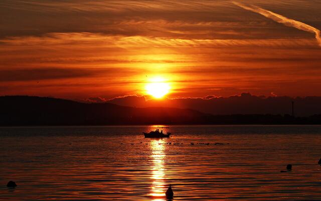 Sonnenuntergang bei Kastel Stafilic