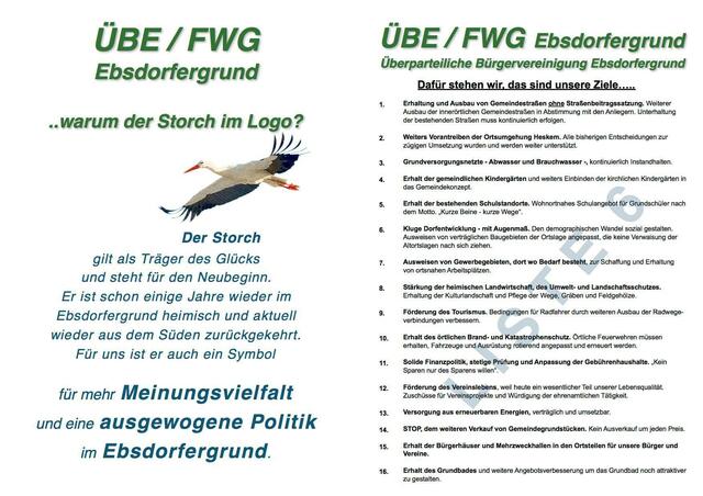Inhalt Flyer - die mit dem Storch!