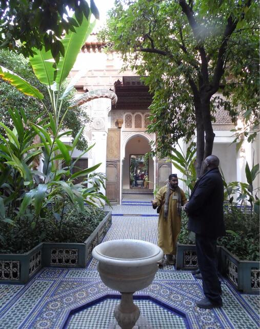 Der Palast des Großwesirs der Sultane Mulay el-Hassan und Moulay Abd el-Azis. Palais de la Bahia, so sein Name, bedeutet "Die Schöne".