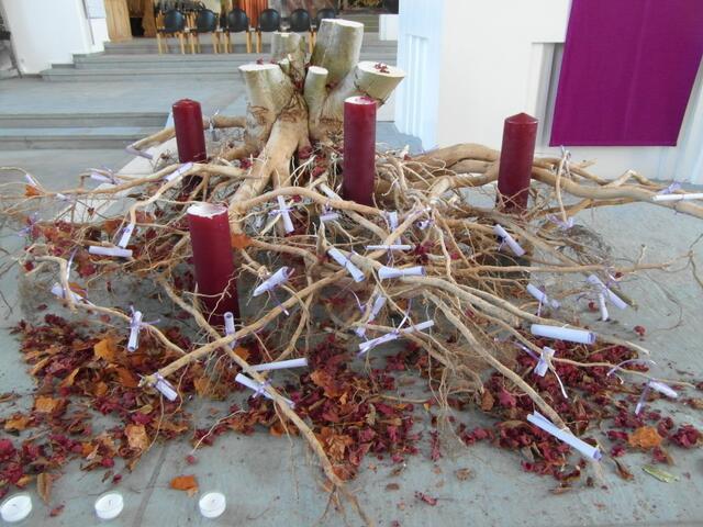 Adventskranz mal ganz anders als gewohnt !