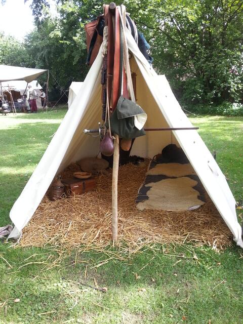 Einbeck 2014, Soldatenzelt des 17. Jahrhunderts