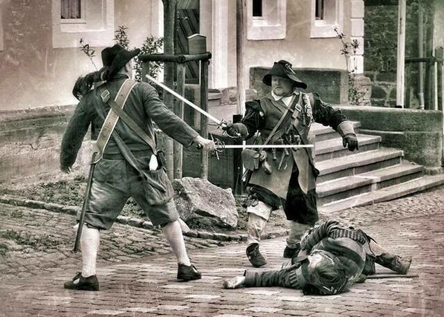 Kampfszene in Landau