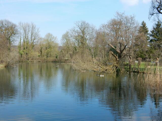 Die Seenlandschaft des Schlosses