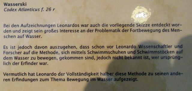 Wasserski - Leonardo da Vincis Maschinen in Naumburg !