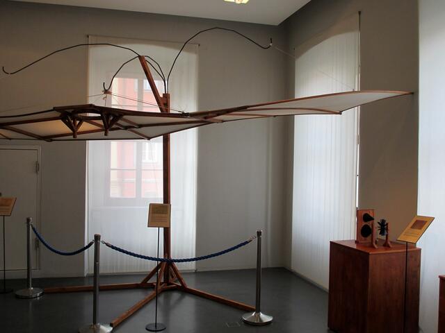 Blick in die Ausstellung - Leonardo da Vincis Maschinen in Naumburg !